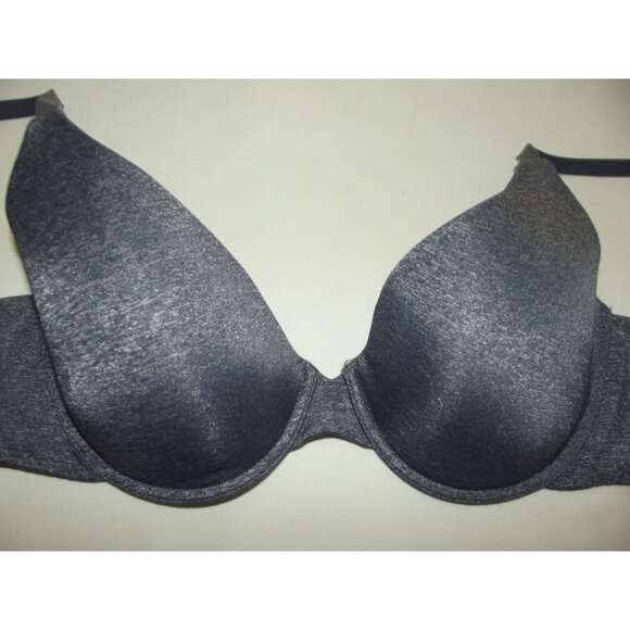 Victoria's Secret Bra34C Uplift Semi Demi Underwire Blue Heather multi-way strap - Picture 6 of 8